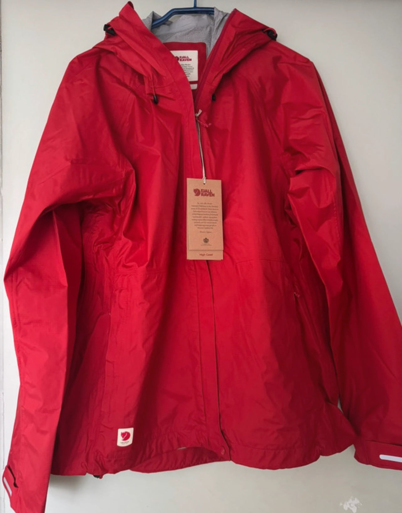 Fjällräven 2,5L Regen Jacke (M Damen) HIGH COAST HYDRATIC JACKET rot