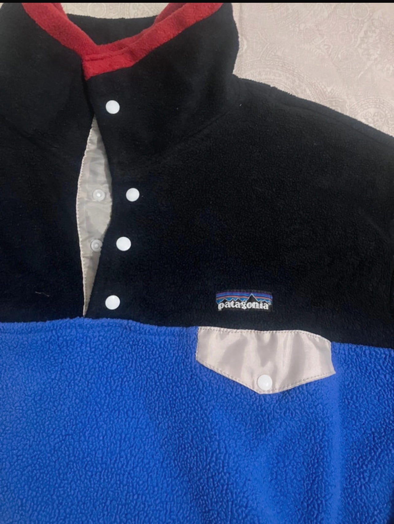 Patagonia Fleece Pullover (L Herren) Sweatshirt Synchilla blau