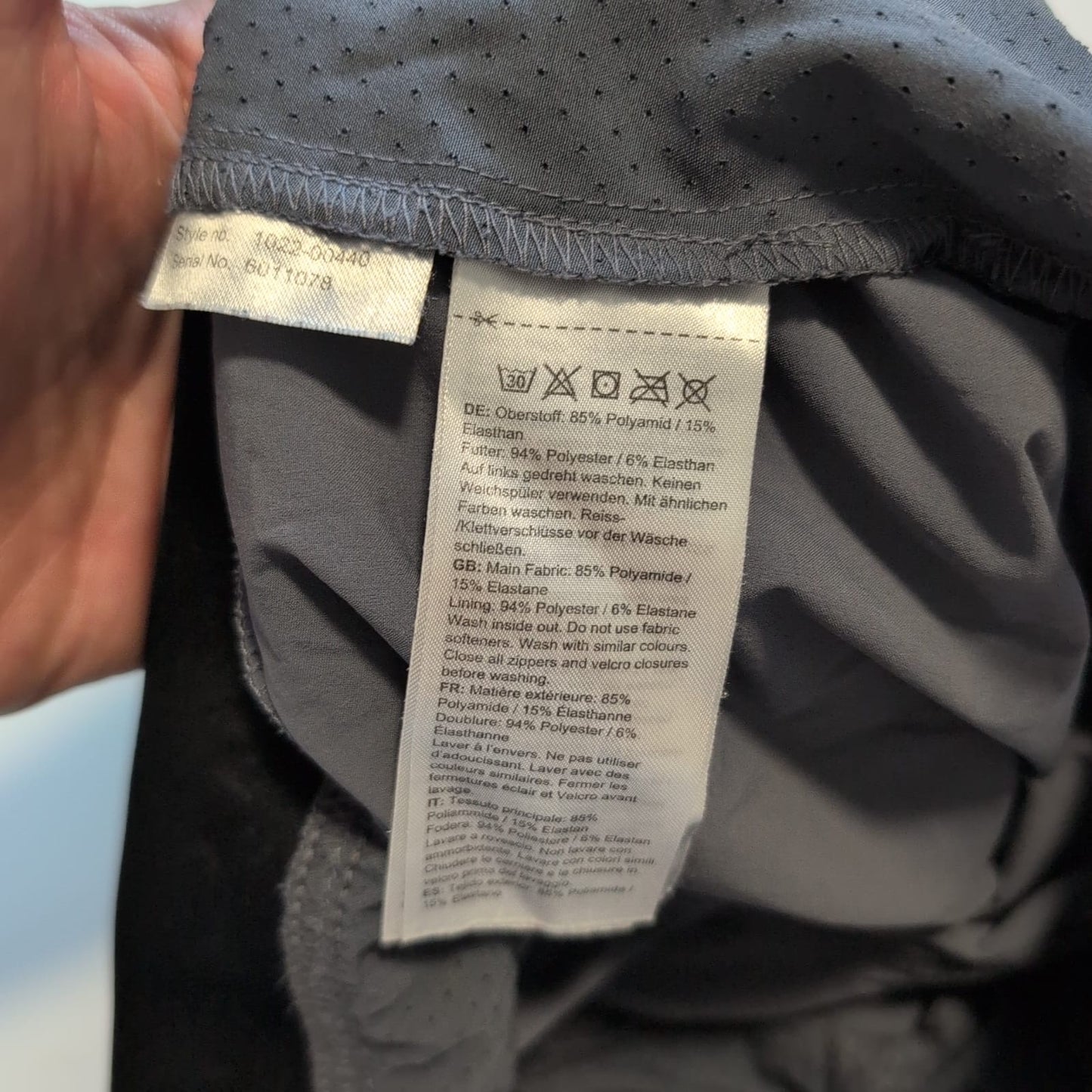 Leichte Trekking / Kletter Hose von Mammut (M Herren) Stretch grau