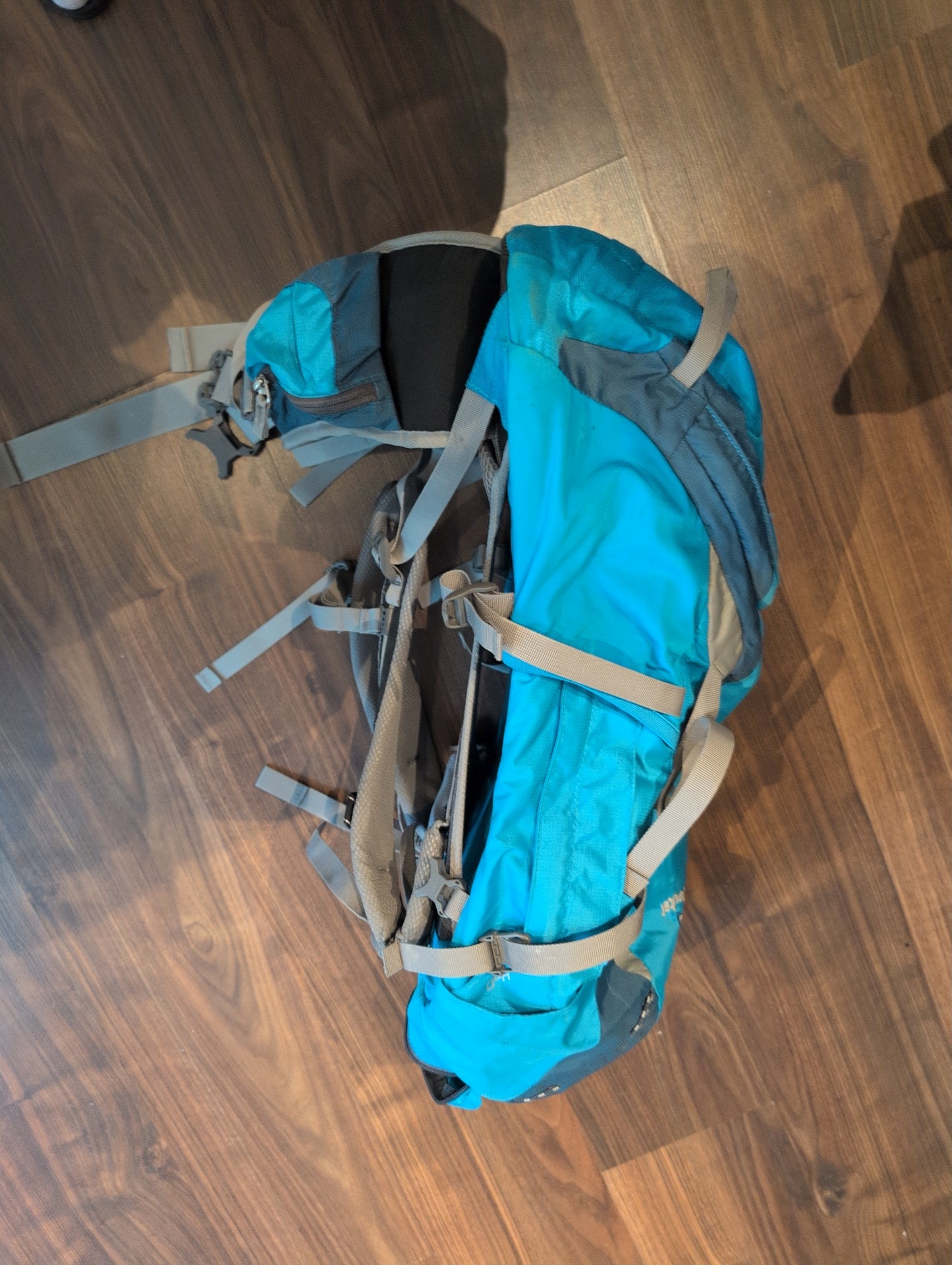 Deuter Rucksack 30 Liter AirComfort Rücken türkis-blau