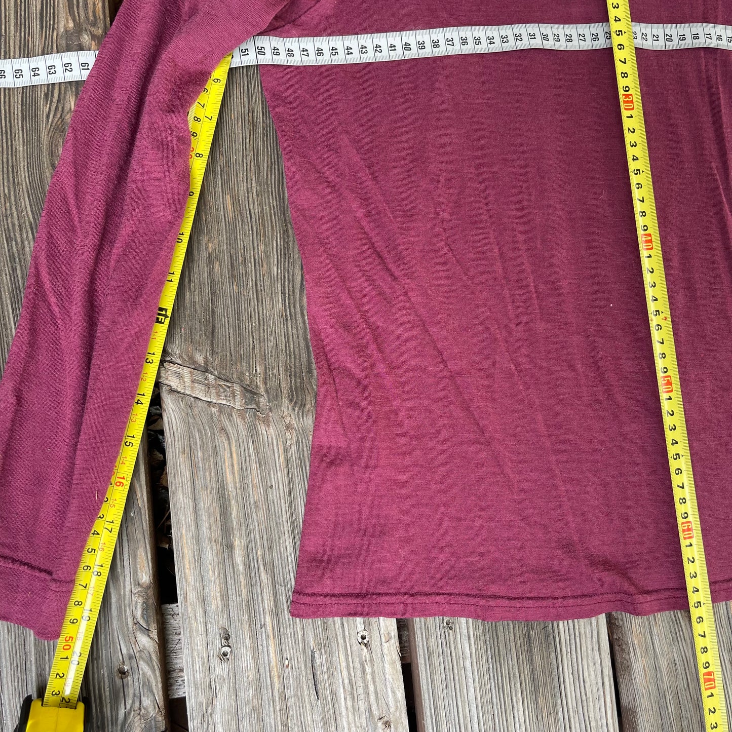Neck Zip Pullover (Damen XL) Longsleeve bordeaux