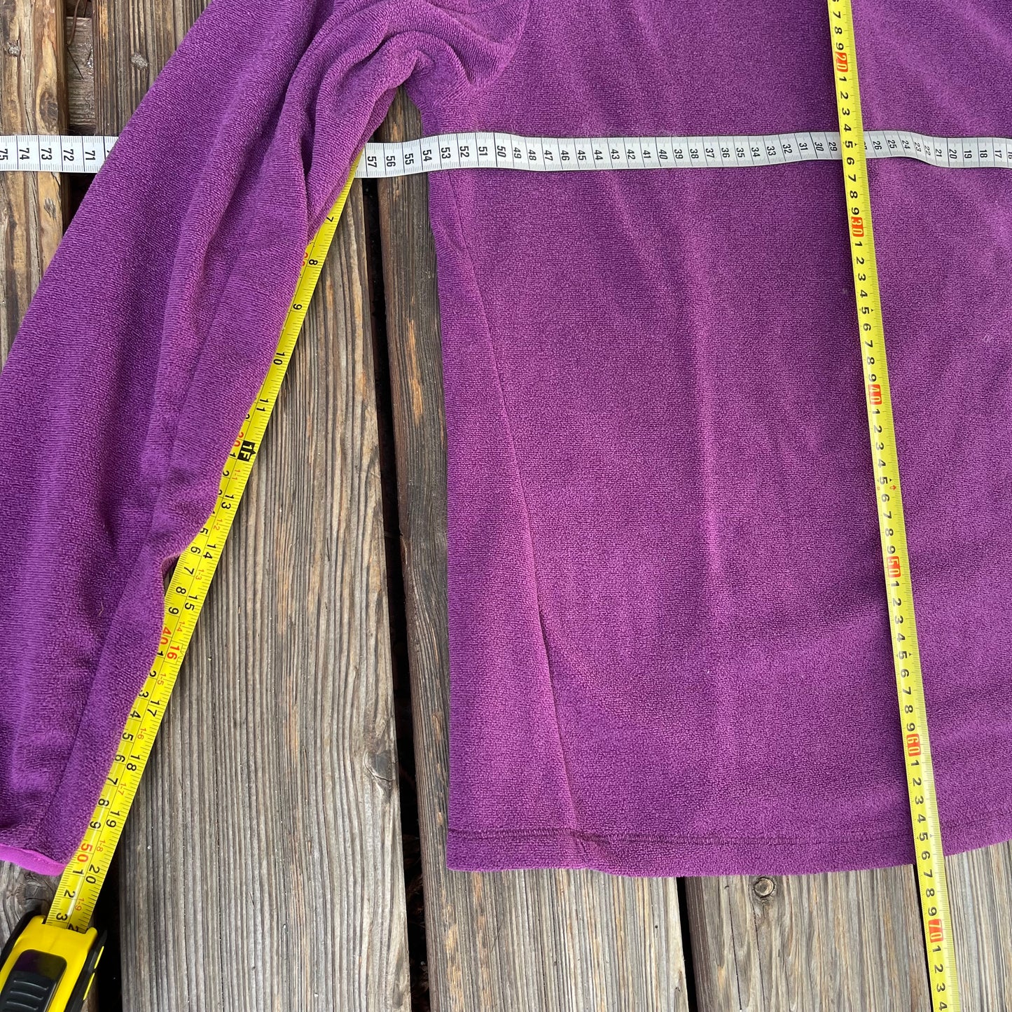 Neck Zip Pullover (Damen XL) Thermo-Longsleeve lila