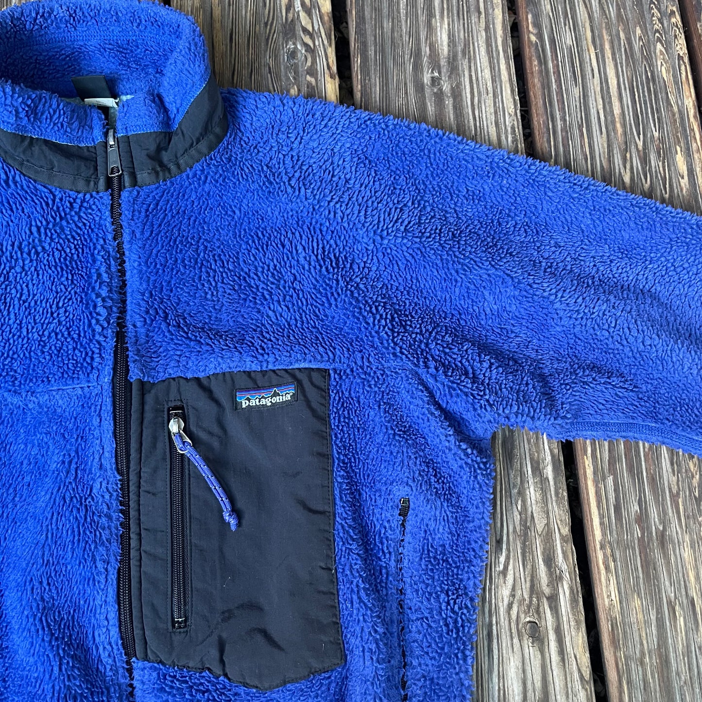 Vintage Jacke von Patagonia (M Unisex) Retro Pile blau