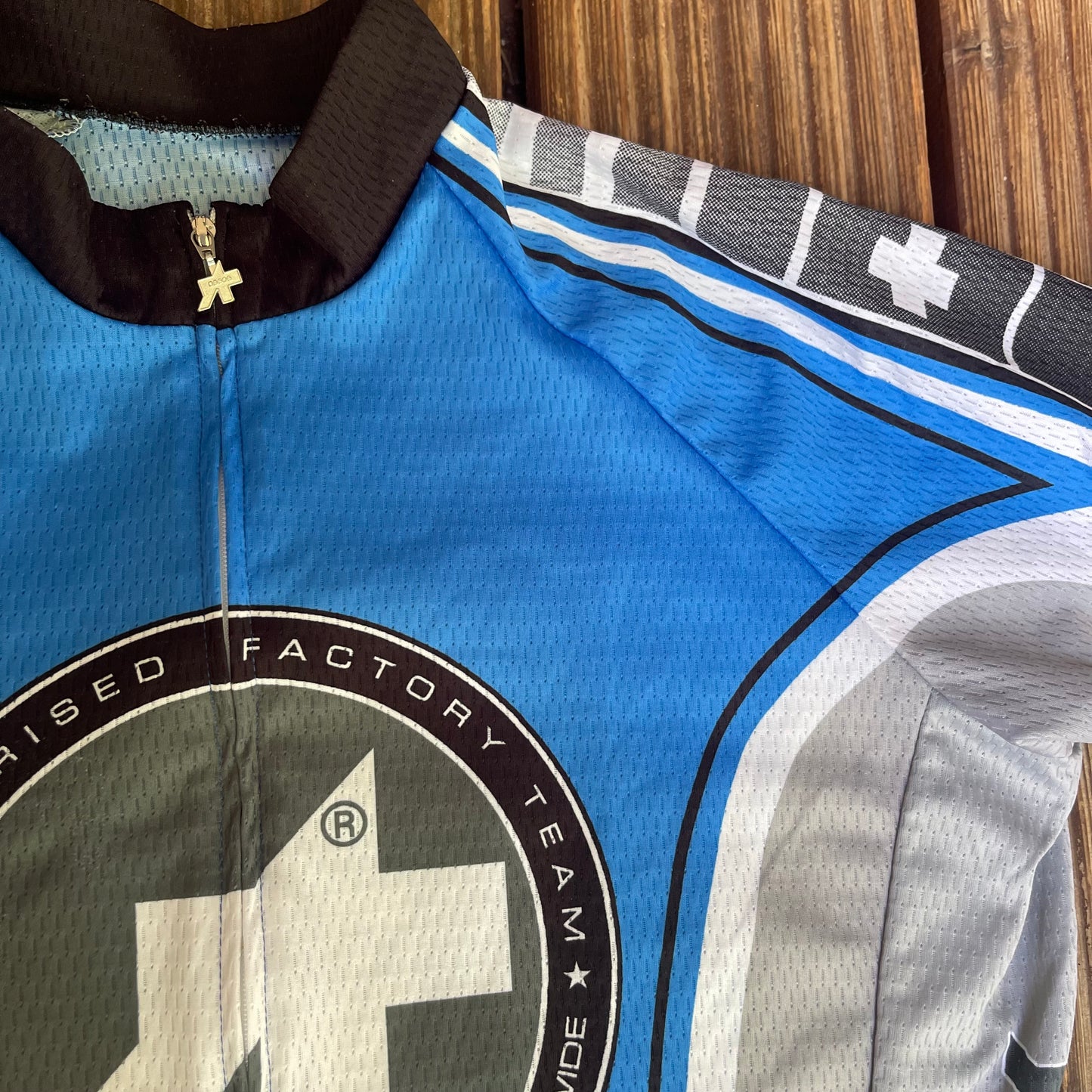 Zipper Radtrikot von Assos (Herren M) blau