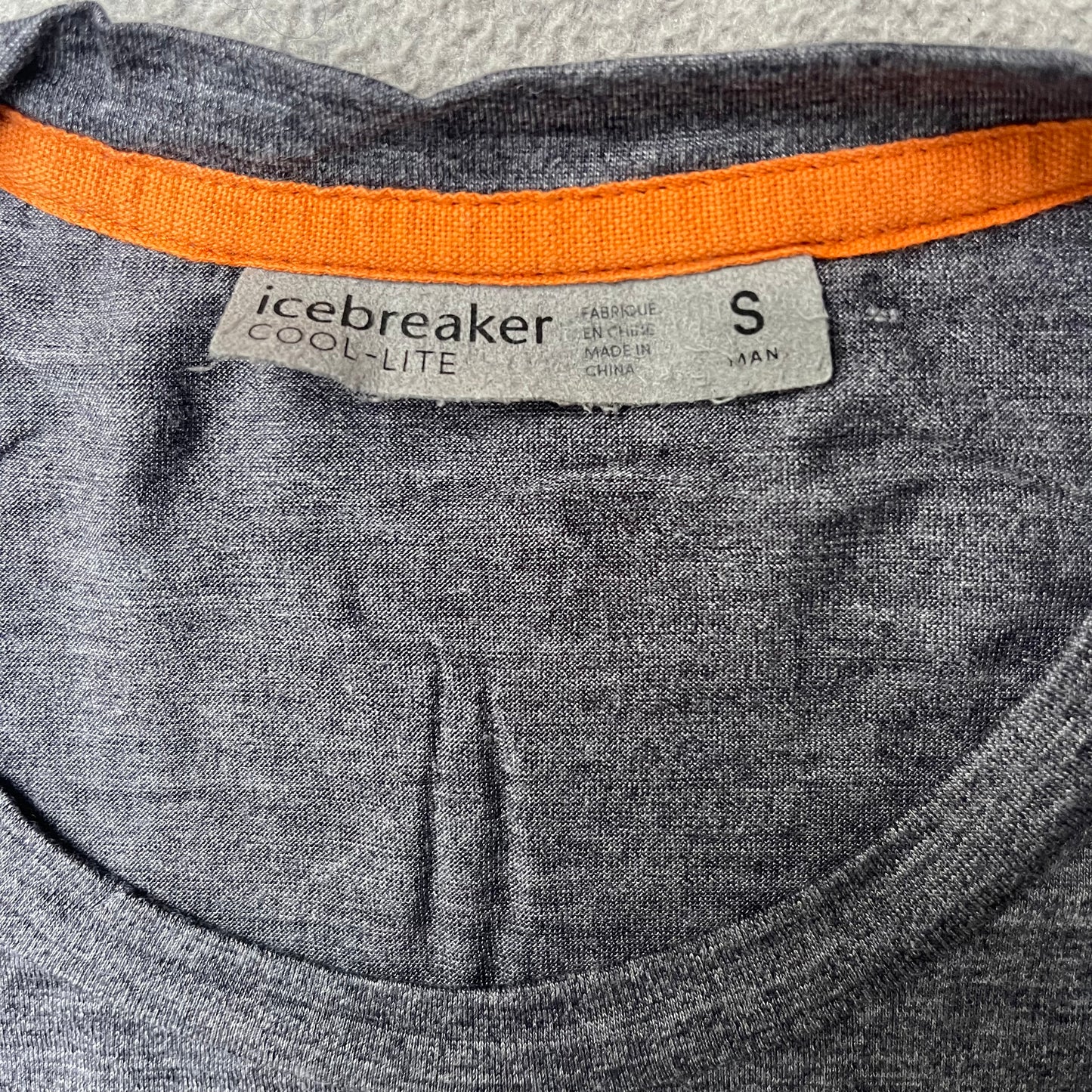 Funktions- T-Shirt von Icebreaker Merino cool lite - S Herren - grau