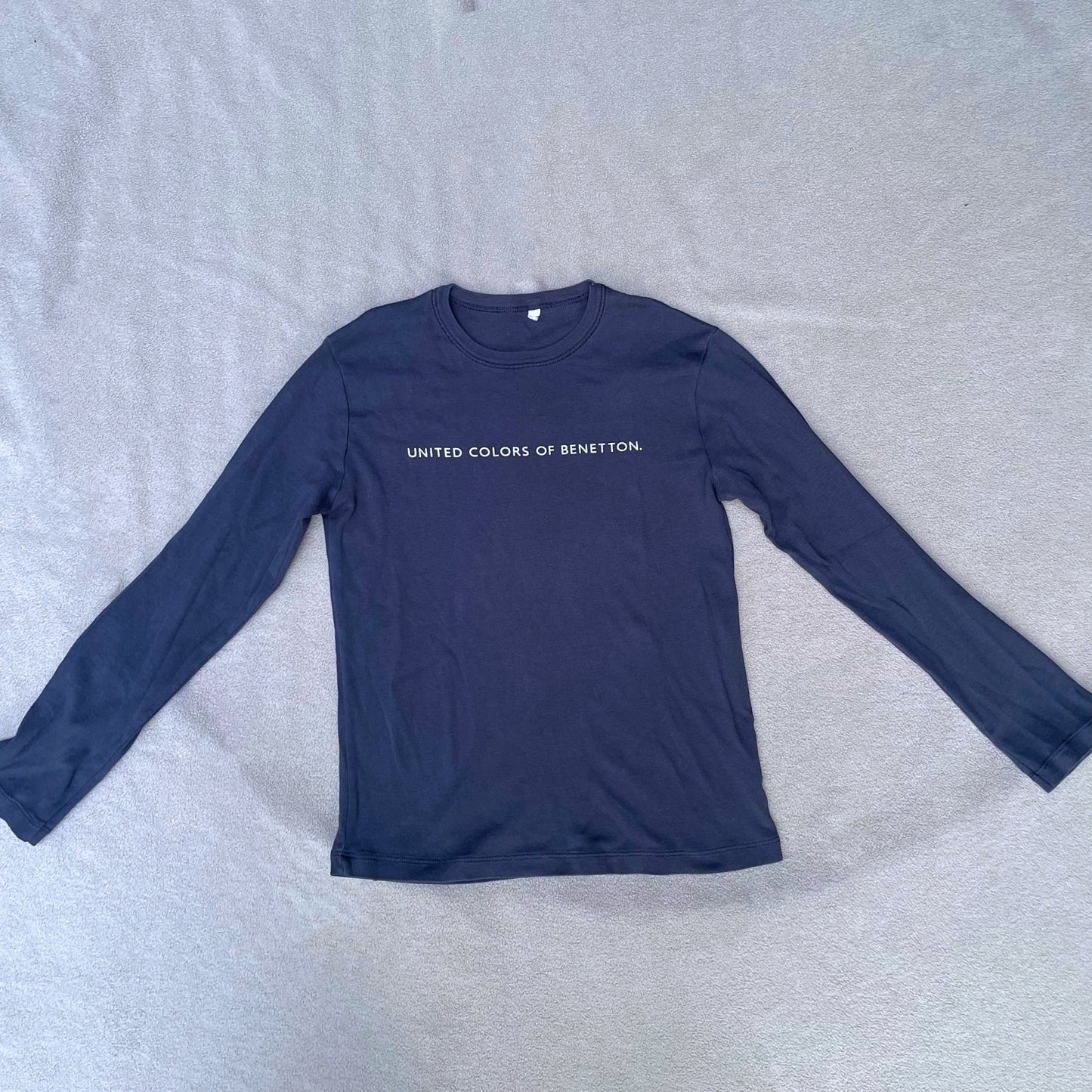 Langarmshirt von Benetton Kids 134-140 dunkelblau