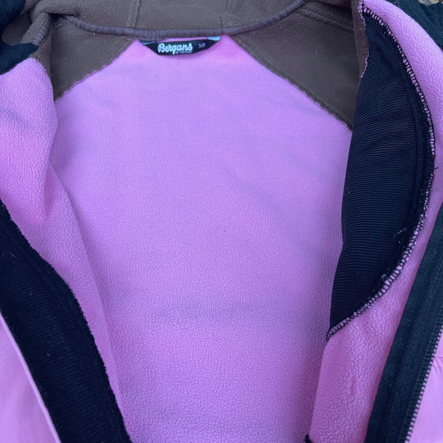 Softshell Jacke von Bergans XS/ S (36) rosa-braun