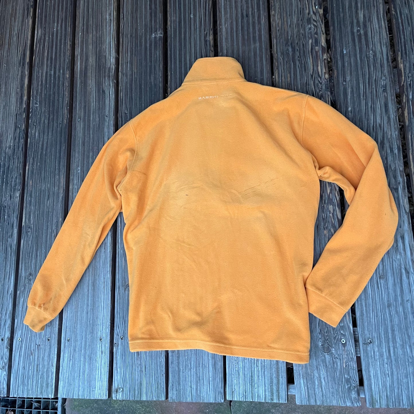 Fleece Pullover von Mammut L Herren neck-zip gelb