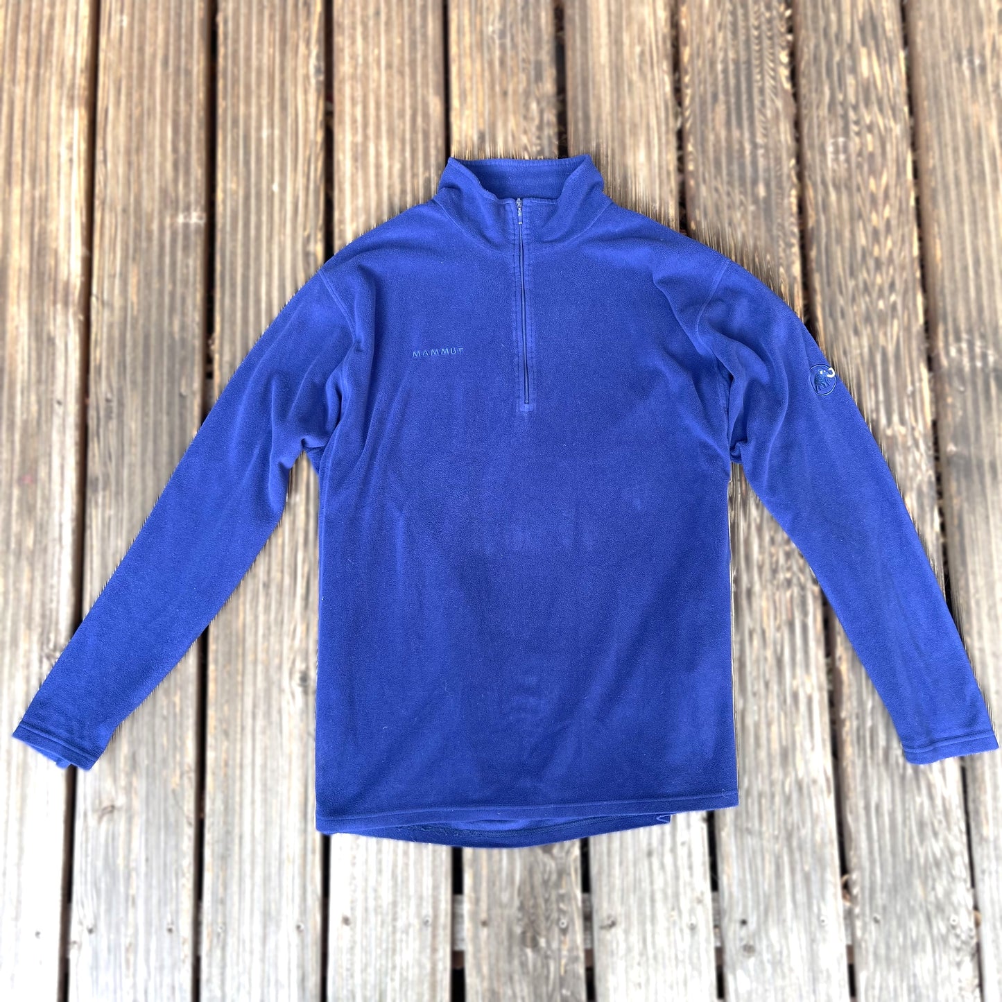 Fleece Pullover von Mammut XL/XXL Herren neck-zip blau