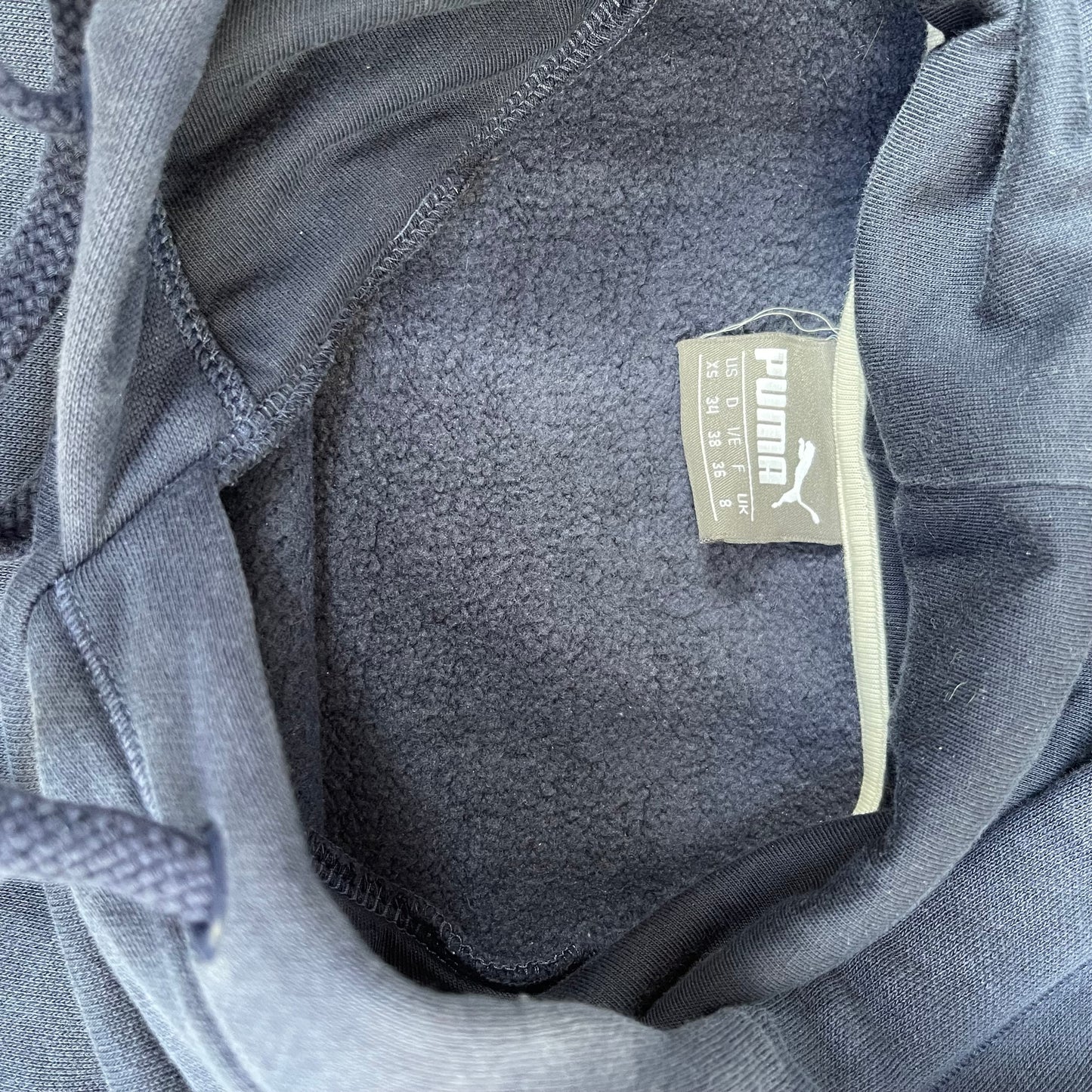 Hoodie von Puma XS Damen Sweatshirt Baumwolle dunkelblau