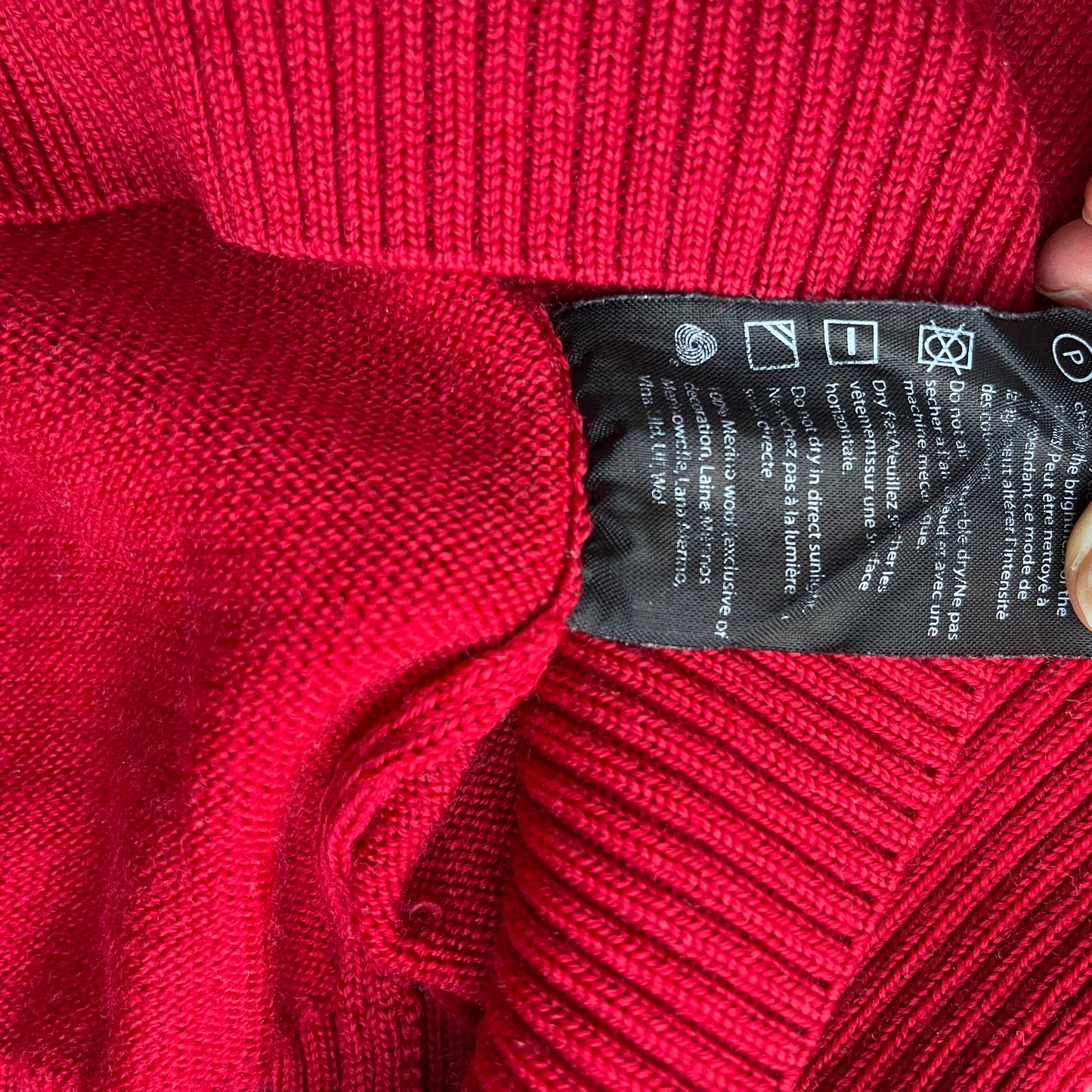 Strick- Pullover von Dale of Norway S (Damen) pure Wolle rot-weiß