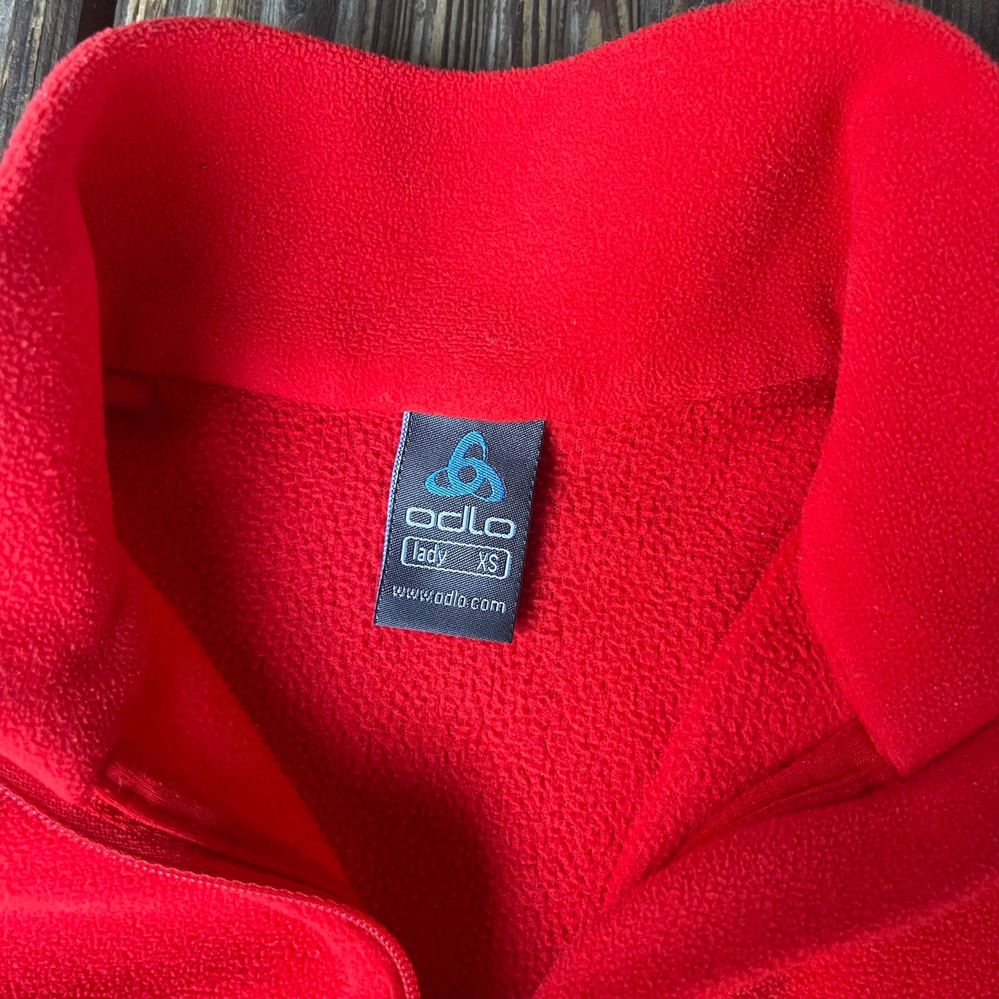 Fleece Pullover von Odlo (XS Damen) Neck Zip rot