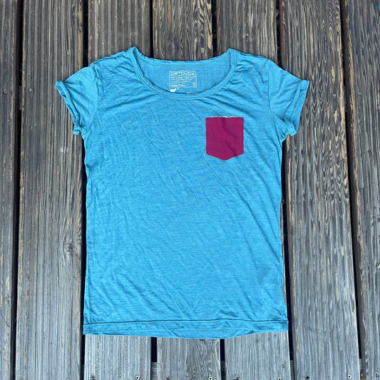 T-Shirt von Ortovox Merino (S Damen) blau
