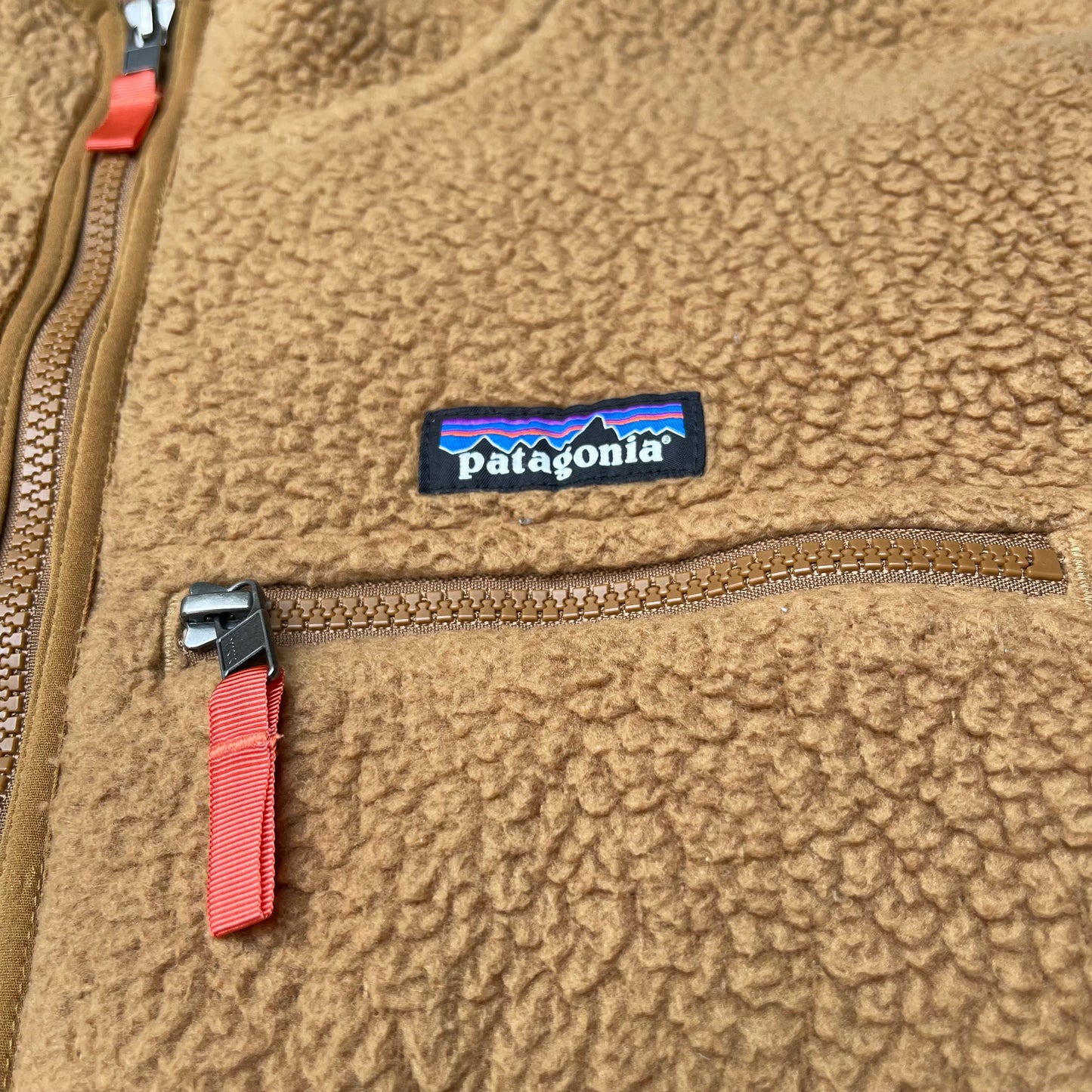 Teddy Jacke Patagonia (S Damen ) Retro Pile Kapuze ocker braun