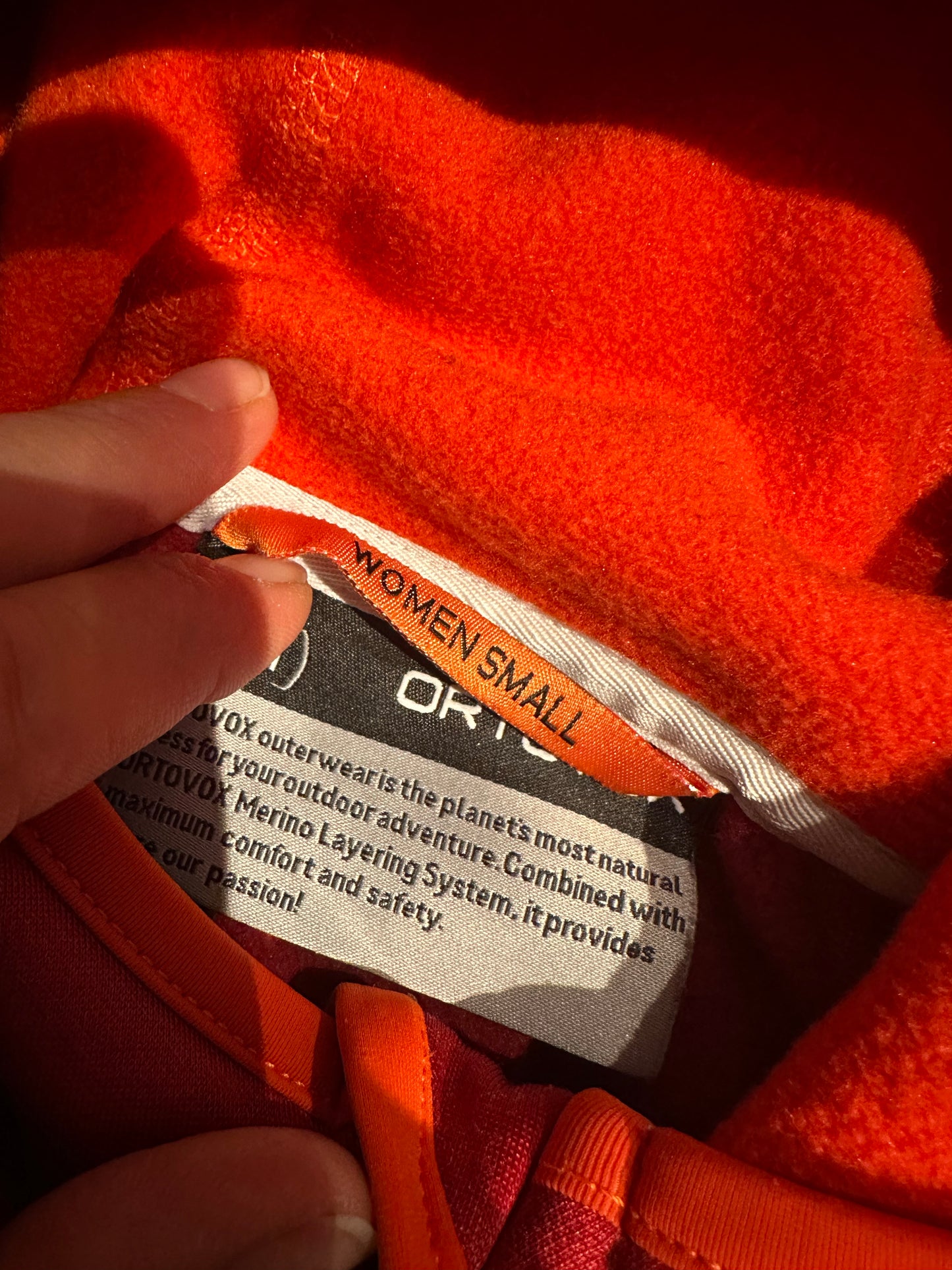 Ortovox Merino Zip Jacke (S Damen) Kapuzenjacke rot