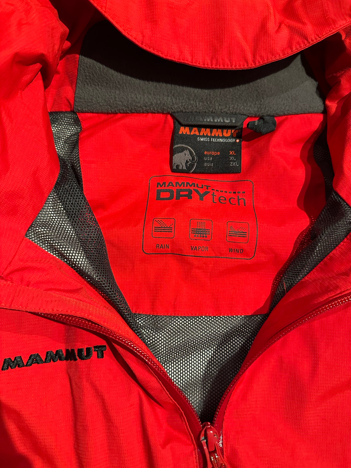 Regen Jacke Mammut (XL Herren) 3-lagig rot wasserdicht