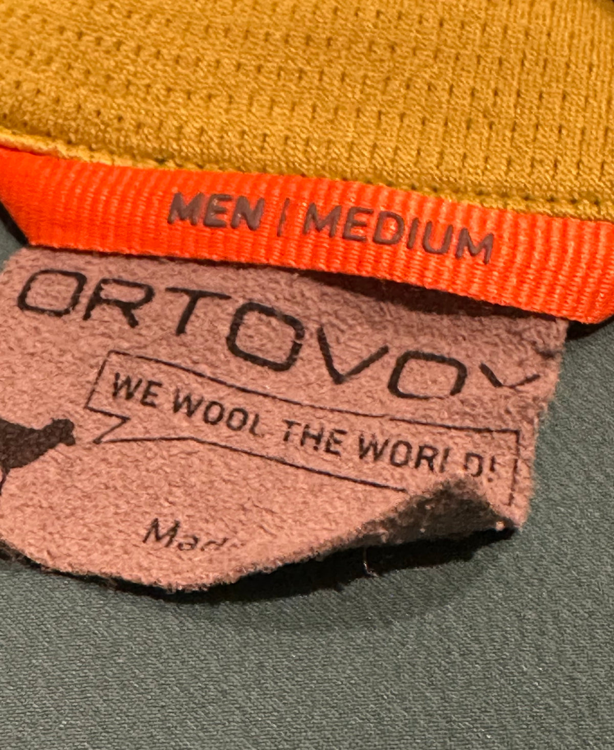 Softshell Jacke Ortovox Merino (M Herren) blau grün