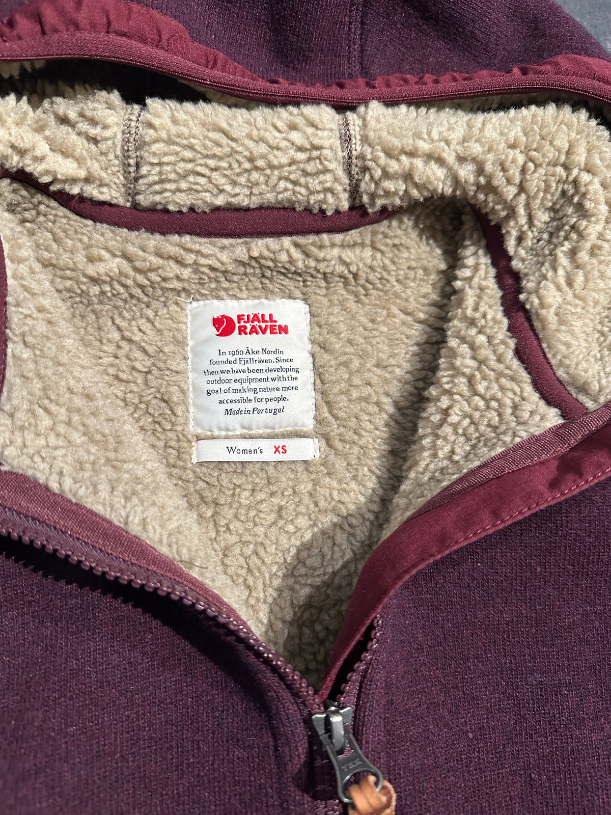 Wolljacke von Salewa (XS Damen) bordeaux