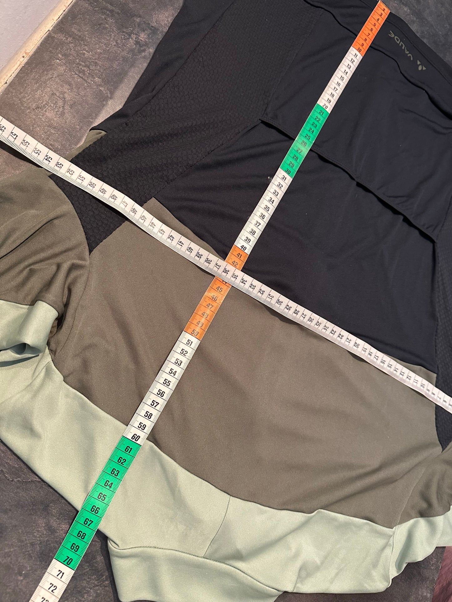 Radtrikot full zip (Damen XL) Vaude grün schwarz
