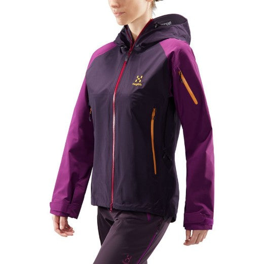 Hardshell Jacke von Haglöfs (XS Damen) Goretex lila
