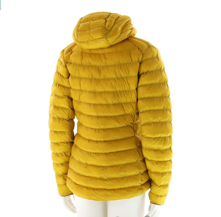Daunen Jacke von Rab (S Damen) Kapuze Wasserdicht gelb