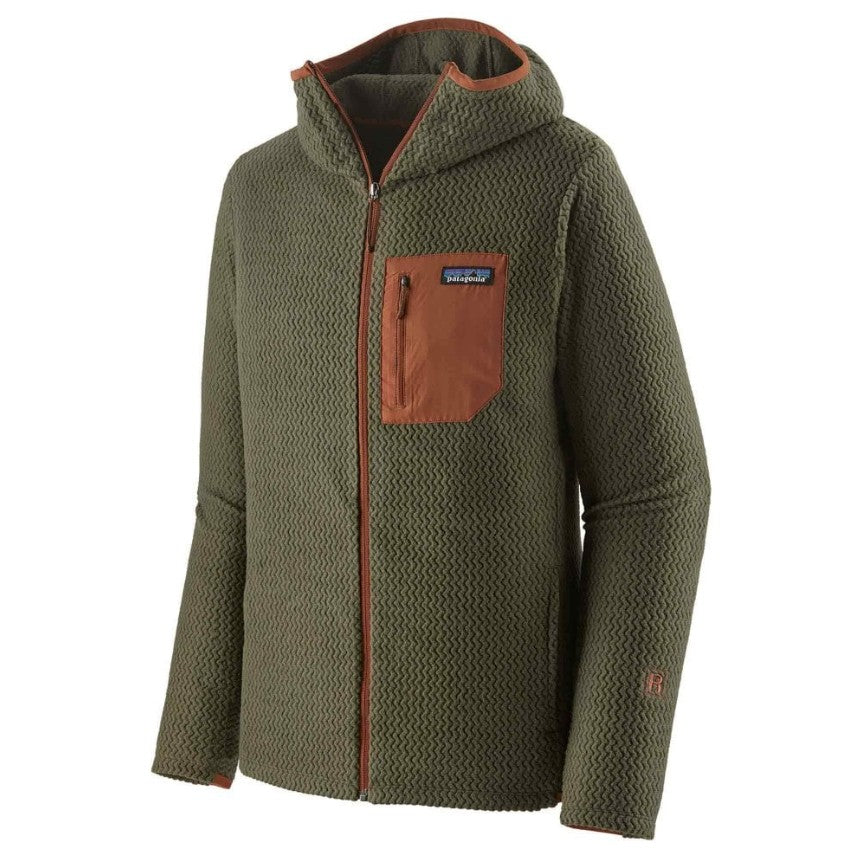 Patagonia R1 Air Fleece Full-Zip Hoody (XL Herren) Olive grün