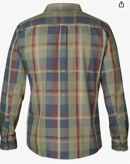 Hemd von Fjällräven (L :50 Herren) 100% Baumwolle khaki rot kariert