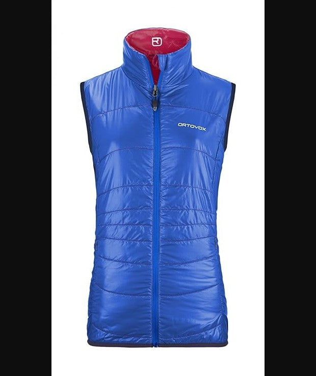 Wende Weste von Ortovox Swisswool Inside (S Damen) blau pink