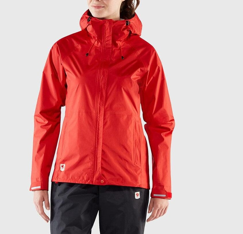 Fjällräven 2,5L Regen Jacke (M Damen) HIGH COAST HYDRATIC JACKET rot