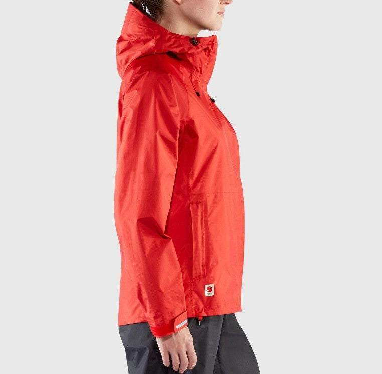 Fjällräven 2,5L Regen Jacke (M Damen) HIGH COAST HYDRATIC JACKET rot