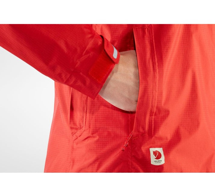 Fjällräven 2,5L Regen Jacke (M Damen) HIGH COAST HYDRATIC JACKET rot