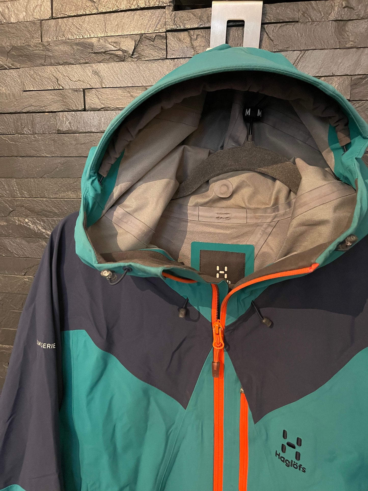 Hardshell Jacke von Haglöfs (M Herren) Waterproof türkis blau