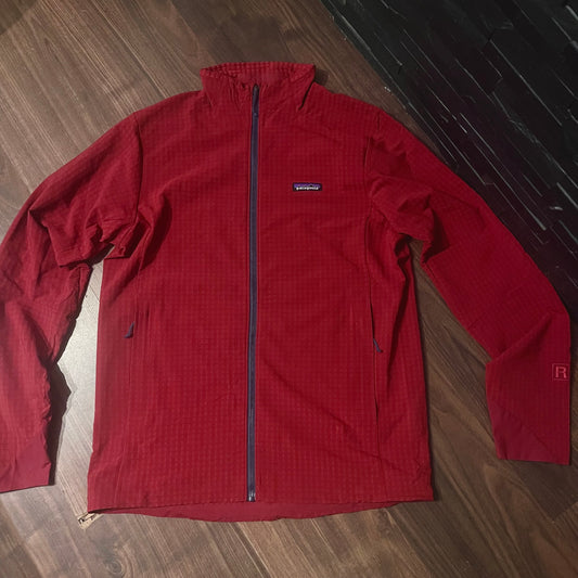 Jacke von Patagonia R1 Air (M Herren) Full-Zip rot