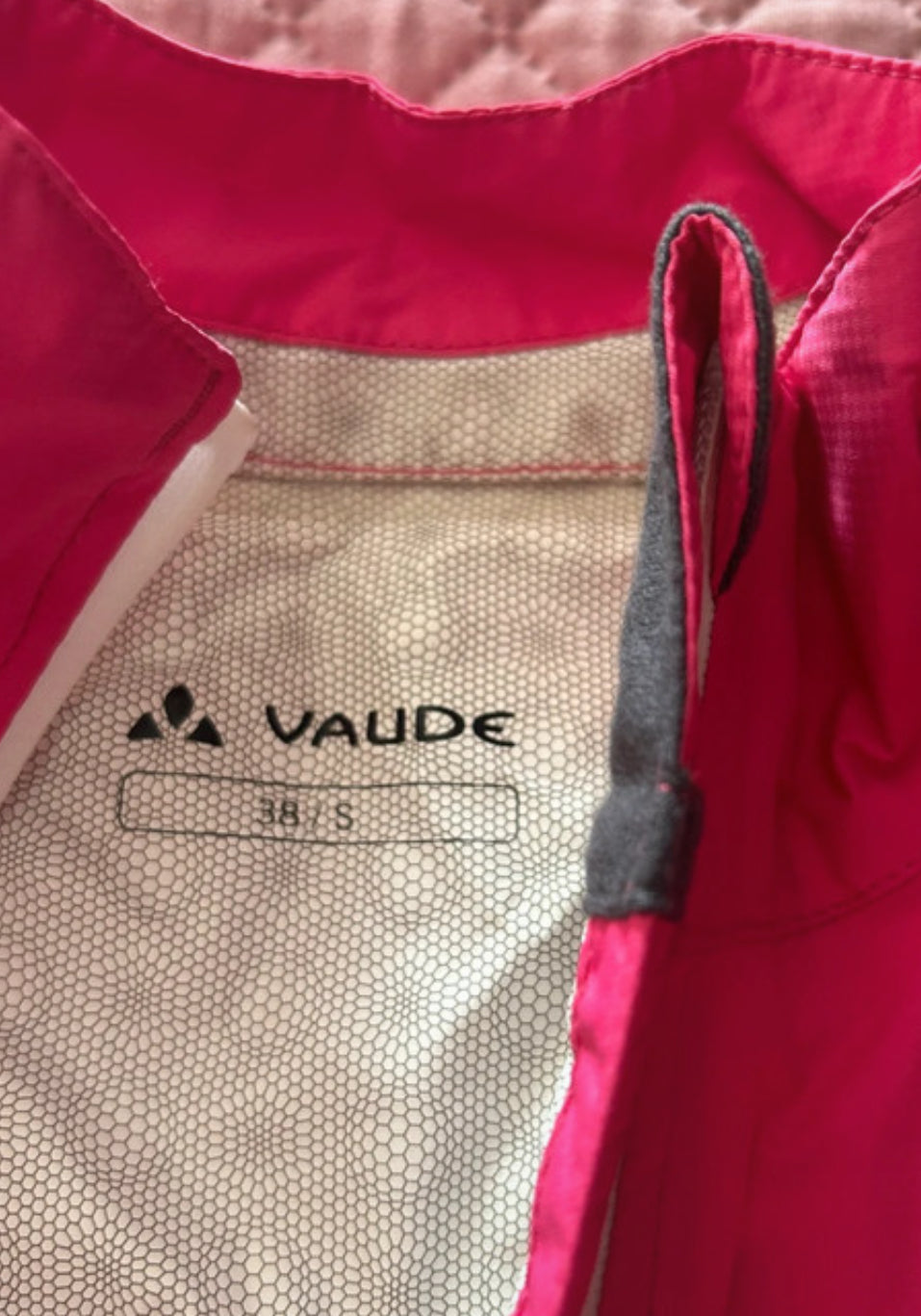 Rad Regen Jacke von Vaude (M Damen) Hardshell pink