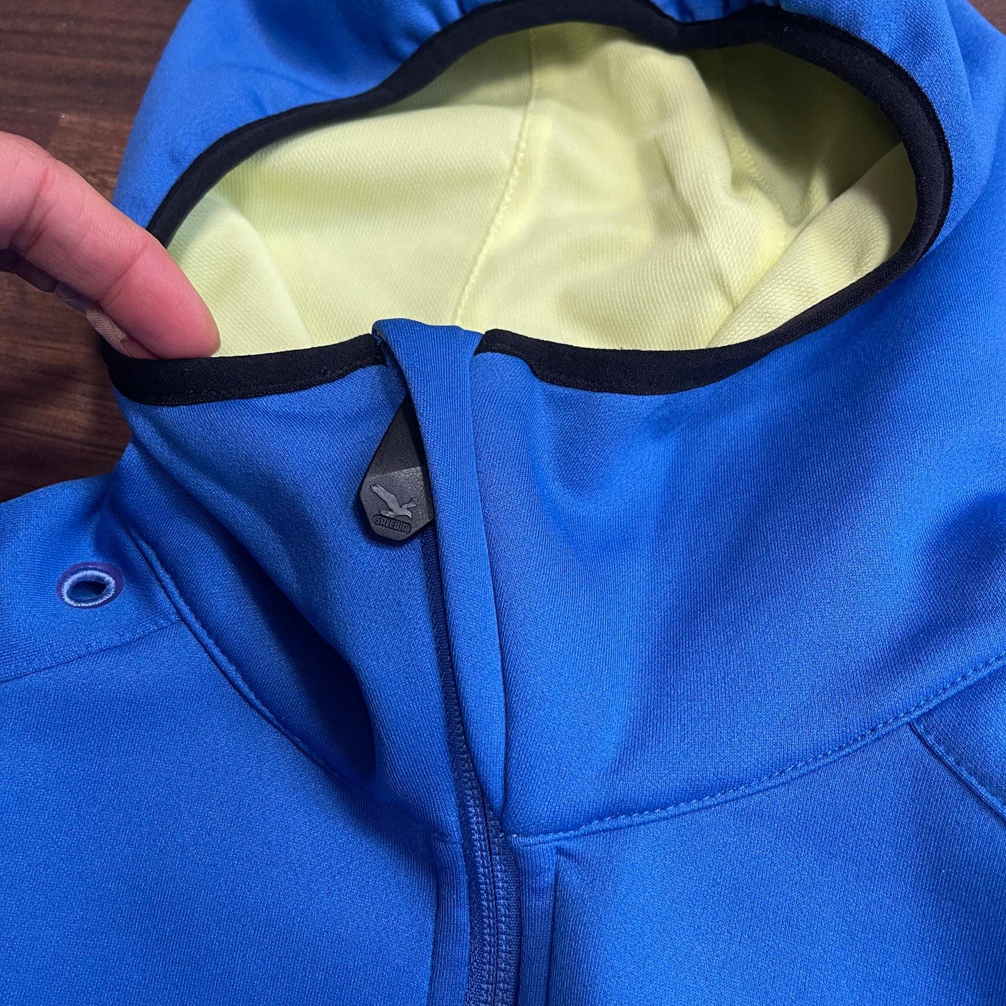 Fleecejacke von Salewa (L Damen) Zipper Hoodie blau