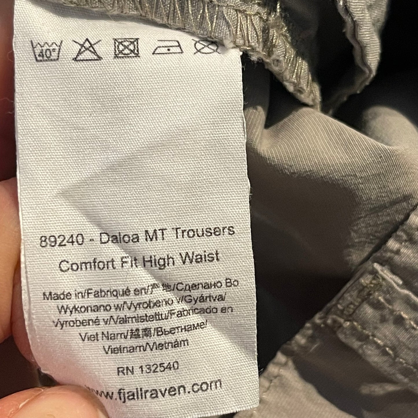 Trekking Hose von Fjällräven (S Damen) wasserabweisend beige