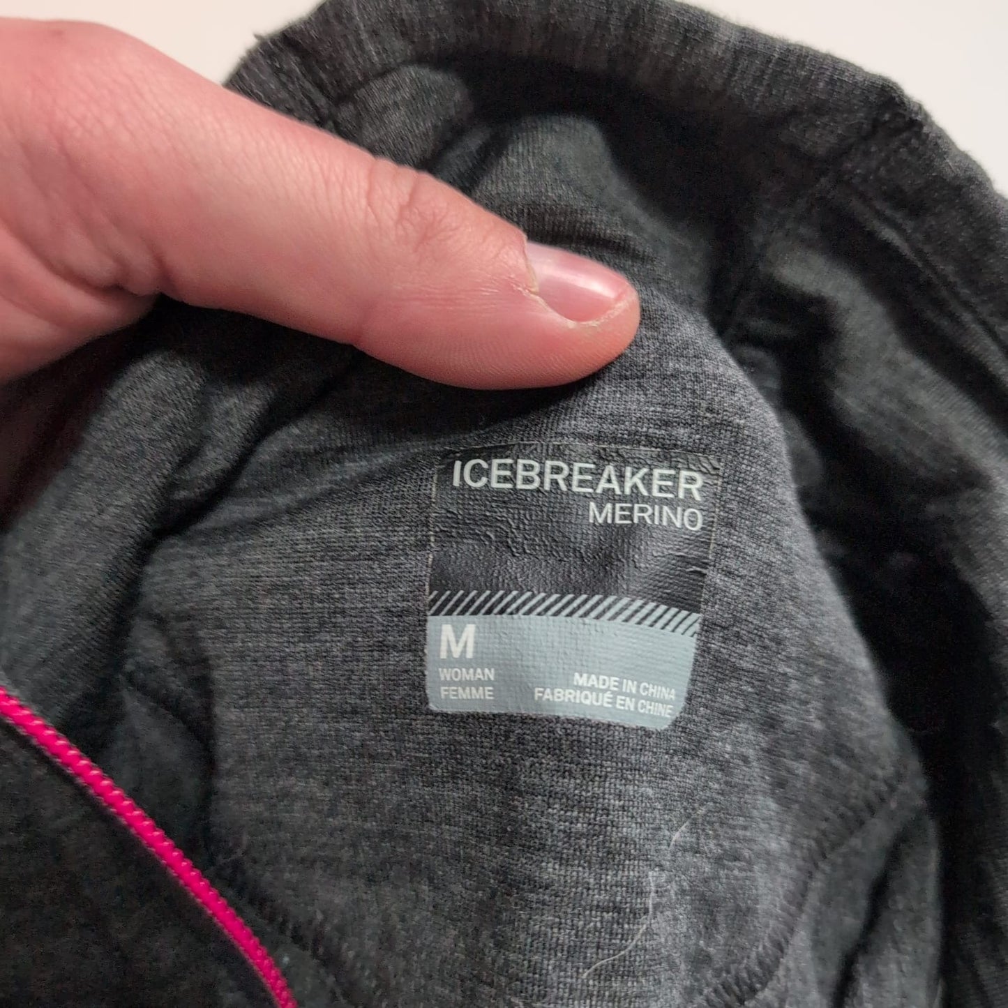 Merino Zip Jacke von Icebreaker (M Damen) dunkelgrau