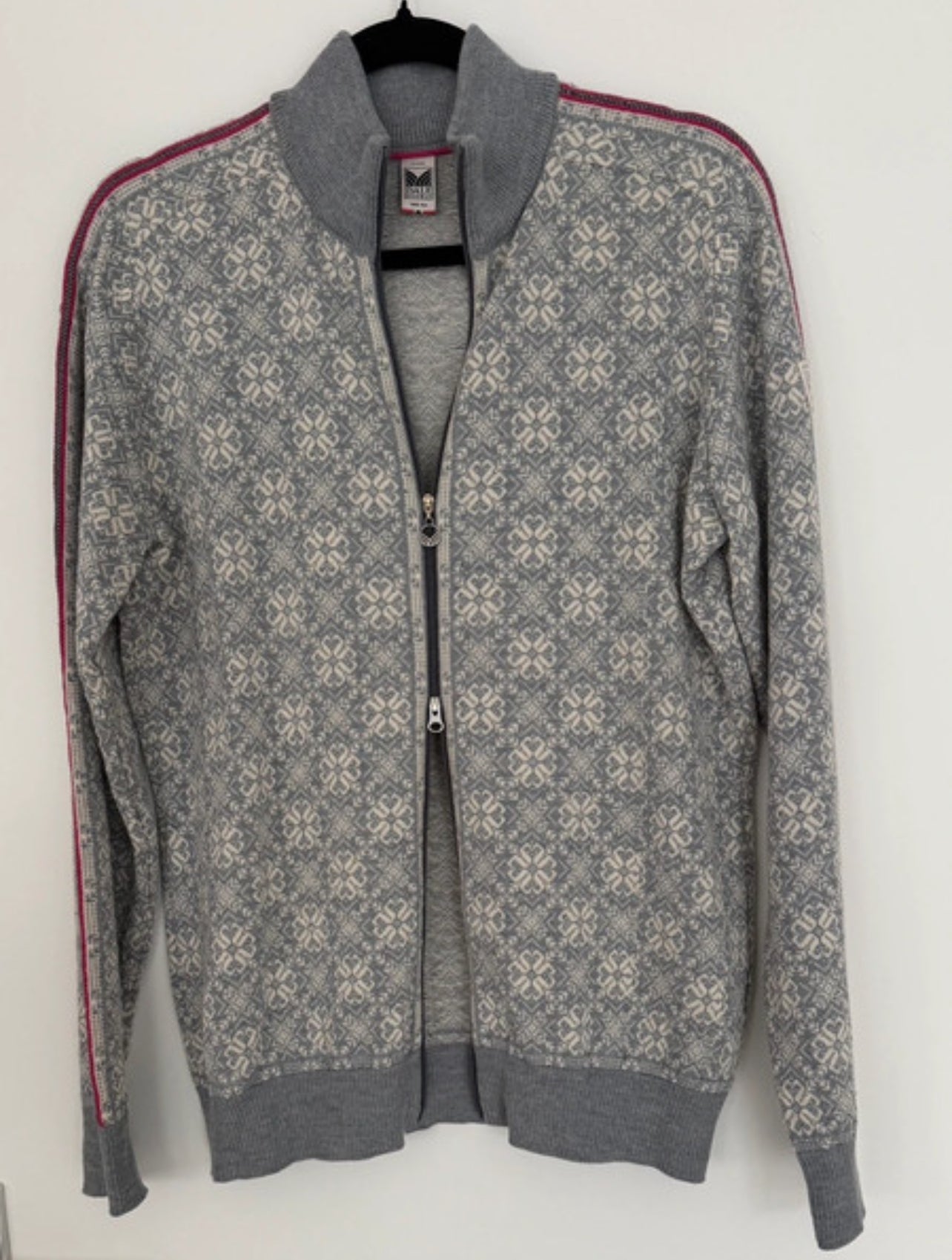 Merino Jacke von Dale of Norway (XL Damen) weiß grau