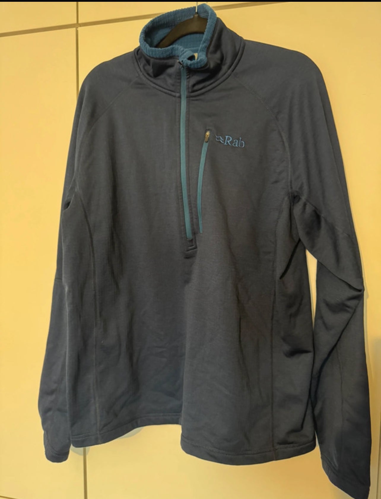 Fleece Pullover von Rab (XXL Herren) Zipper Sweatshirt dunkelblau