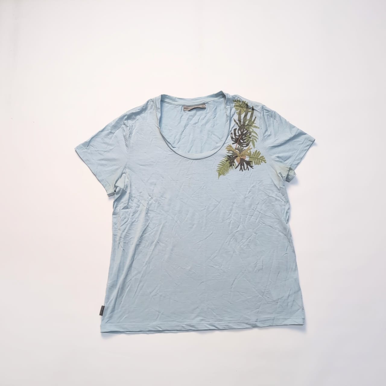 T-Shirt von Icebreaker Merino 150 (XL Damen) blau mit Print