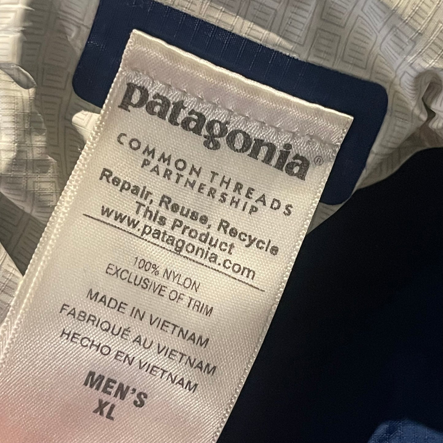 Regen Jacke von Patagonia (XL Herren) Hardshell H2nO blau