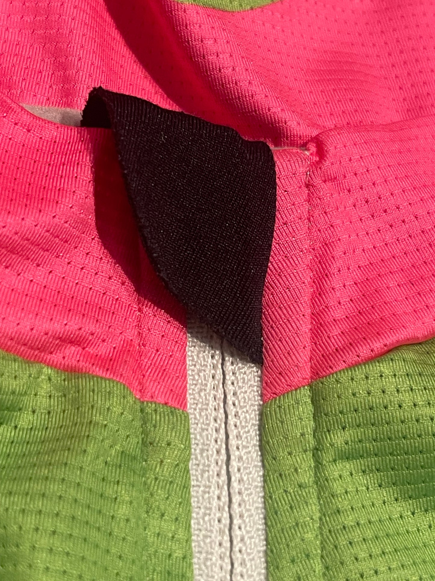 Full Zip Radtrikot  (XS Damen) pink grün Dos Caballos - wanderlich.com