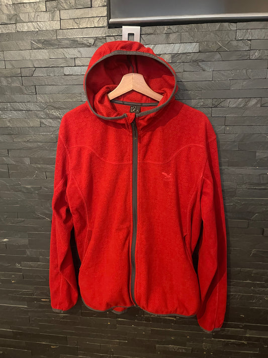 Fleece Jacke von Salewa (XL Herren) Zipper Hoodie rot