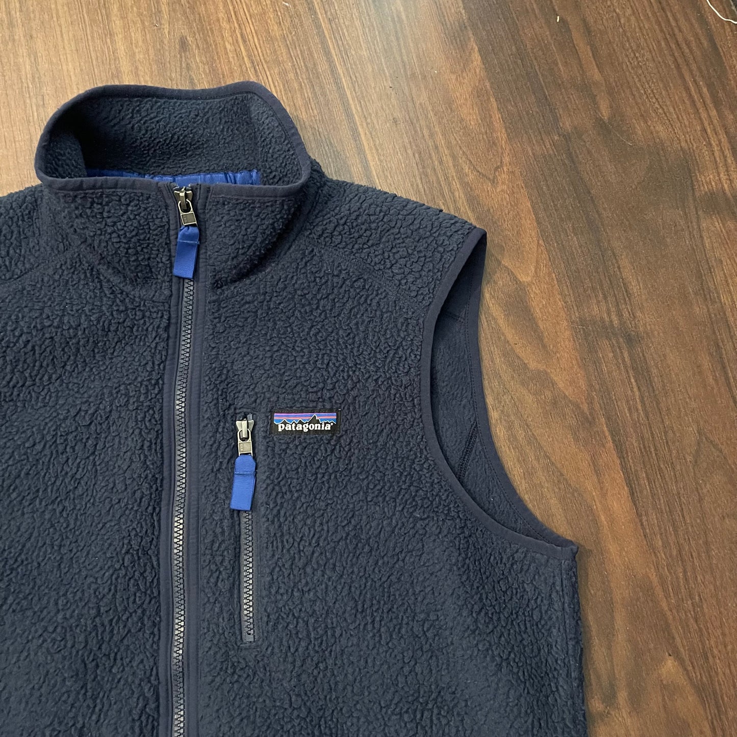 Retro Pile Weste von Patagonia (M Herren) Teddy Fleece dunkelblau