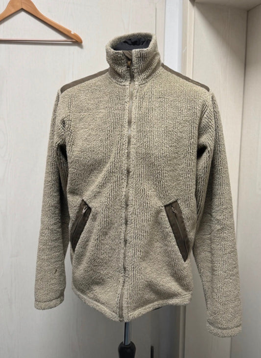 Zip Fleece Jacke Fjällräven (M Herren) Windstopper beige Retro Pile - wanderlich.com