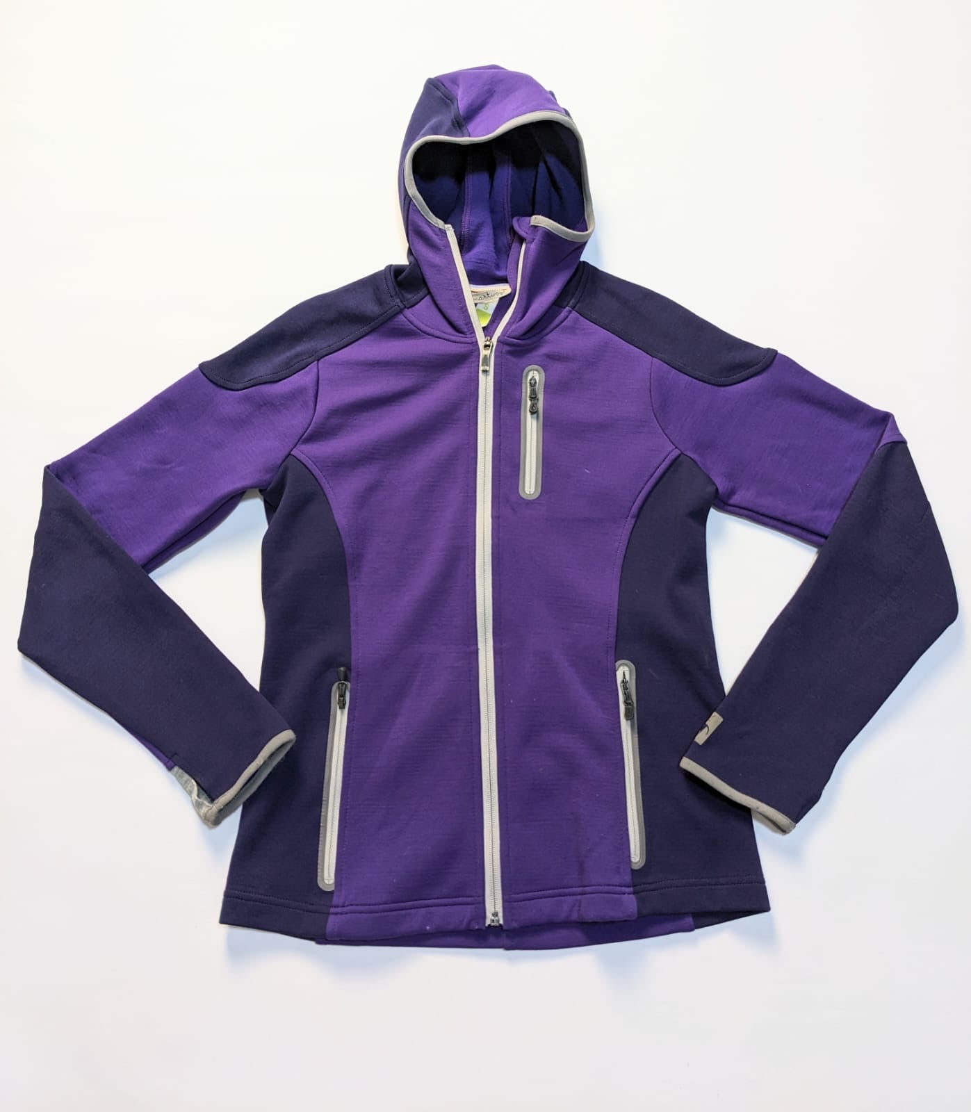 Merino Kapuzen Jacke von Smartwool (S Damen) Zip Hoodie lila