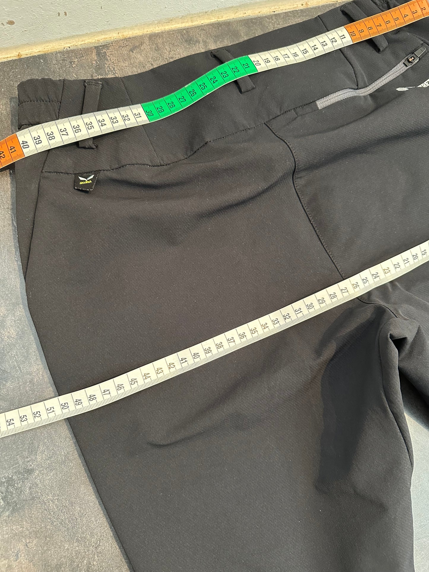 Hose von Salewa leichtes Softshell (M Damen ) schwarz elastisch