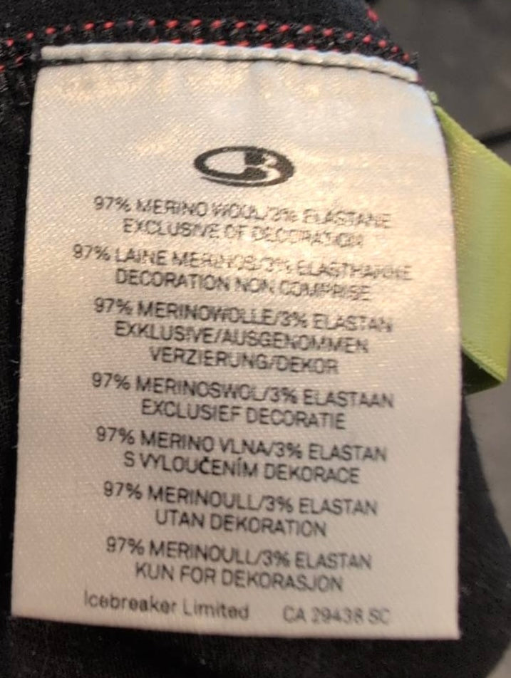 Merino Tights 3/4 von Icebreaker 200 (M Damen) Unterhose schwarz