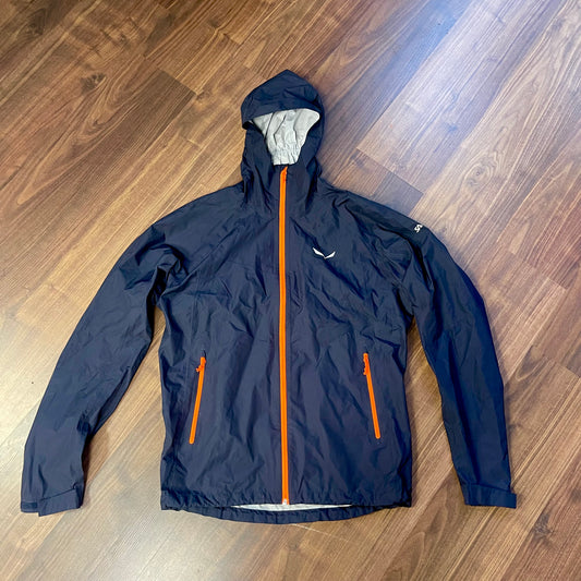 2-lagige Regen Jacke von Salewa (L Herren) wasserdicht marineblau