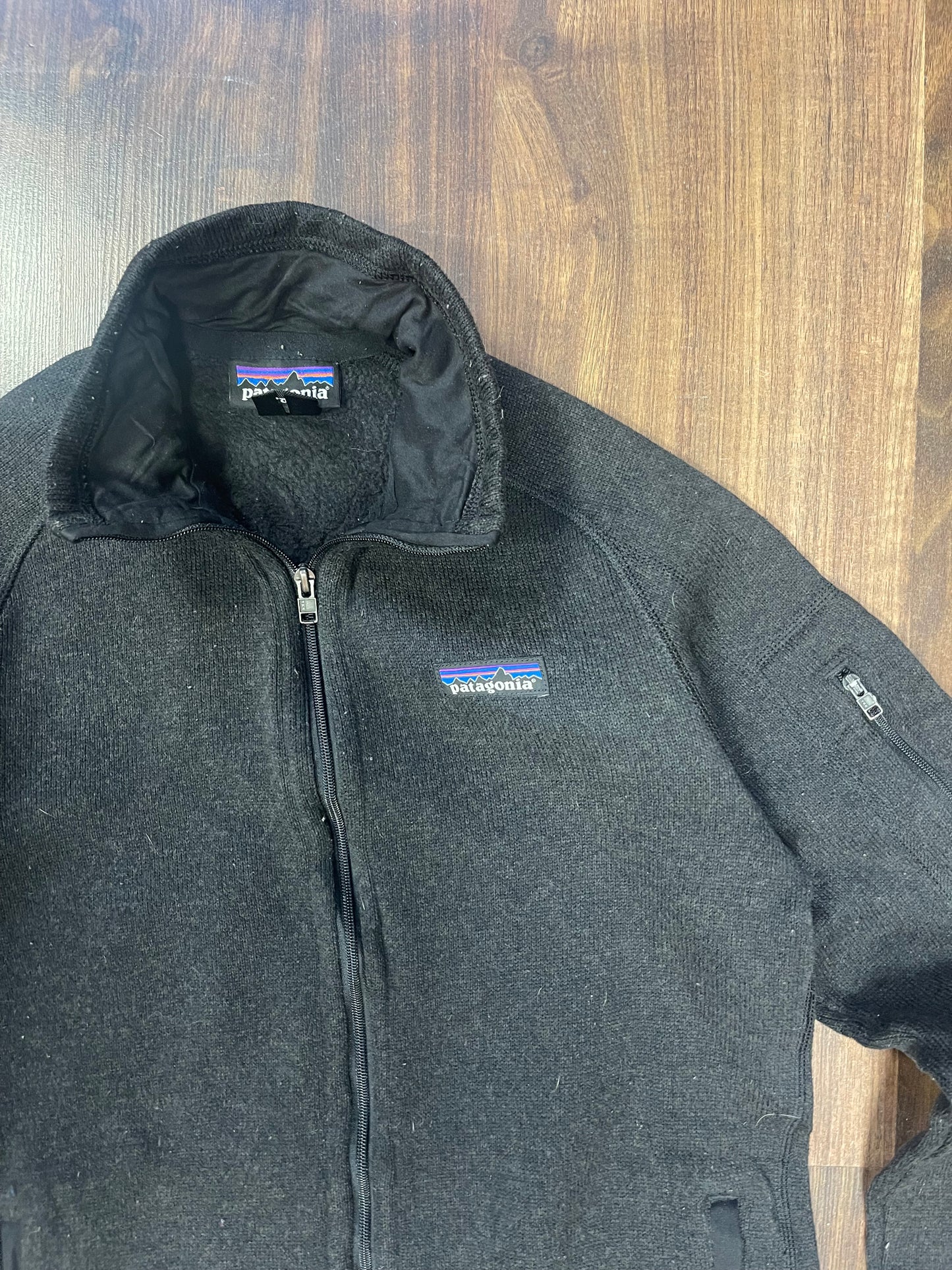 Patagonia Better Fleece Jacke ( S Damen) Strickoptik schwarz - wanderlich.com